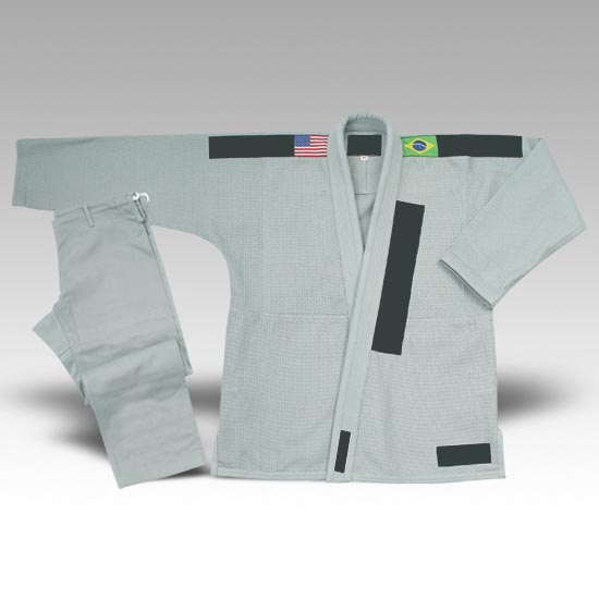 Gold weave Grey Jiujitsugi. 550grms 12 twill pant